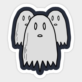 three cute ghost Sticker